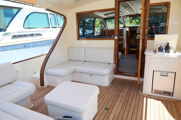 Well-appointed galley with modern appliances