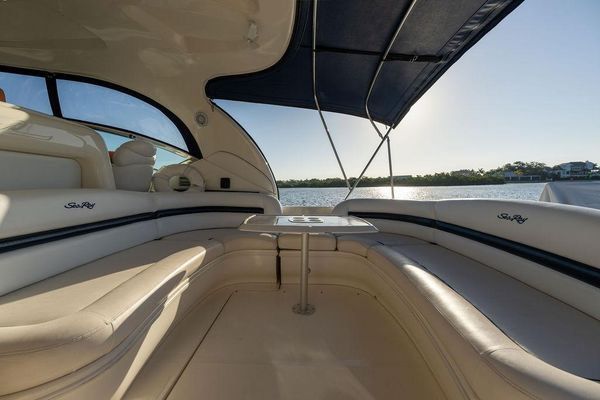 Spacious shower stall in the forward head
