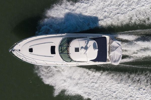 Starboard side view of the vessel