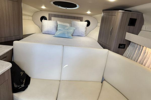 Port side seating and ample deck space.