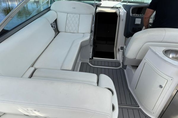 Another view of the cockpit with wet bar.