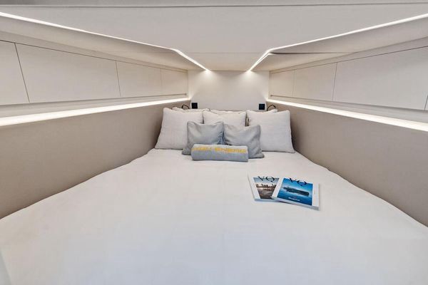 Master cabin with king-size V-berth.
