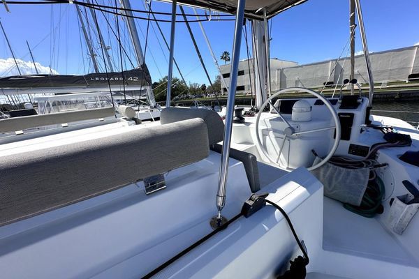 Well-appointed guest cabin with double berth.