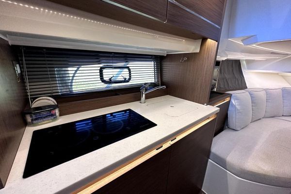 Detail of the high-end interior finishes.