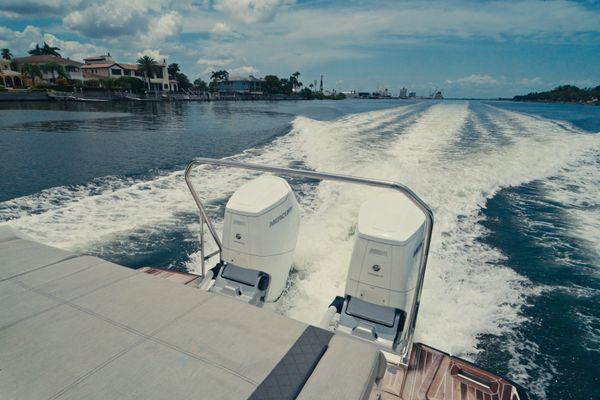 Aft cockpit with generous seating and dining area.