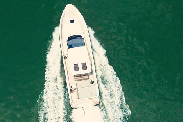 Expansive swim platform and aft deck.