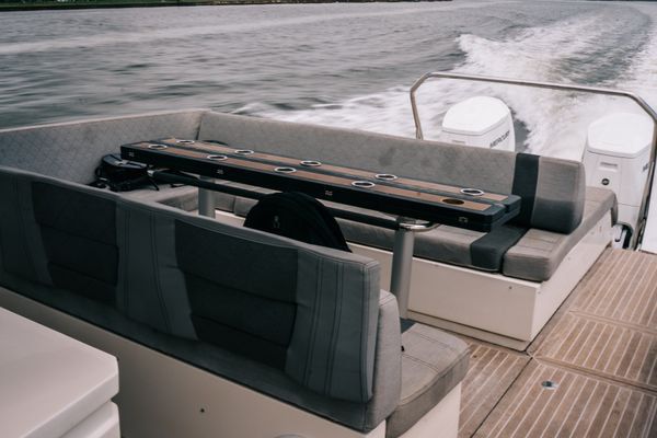Integrated swim platform with easy water access.
